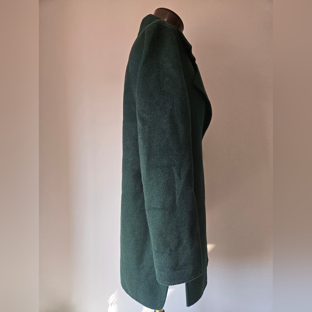 BELLE & BLOOM Australia Green Wool Blend Relaxed Fit Coat. Size Small - Picture 4 of 14
